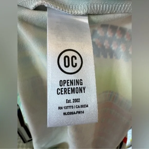 Opening Ceremony Multicolor Graphic Long Sleeve Dress - Picture 3 of 4